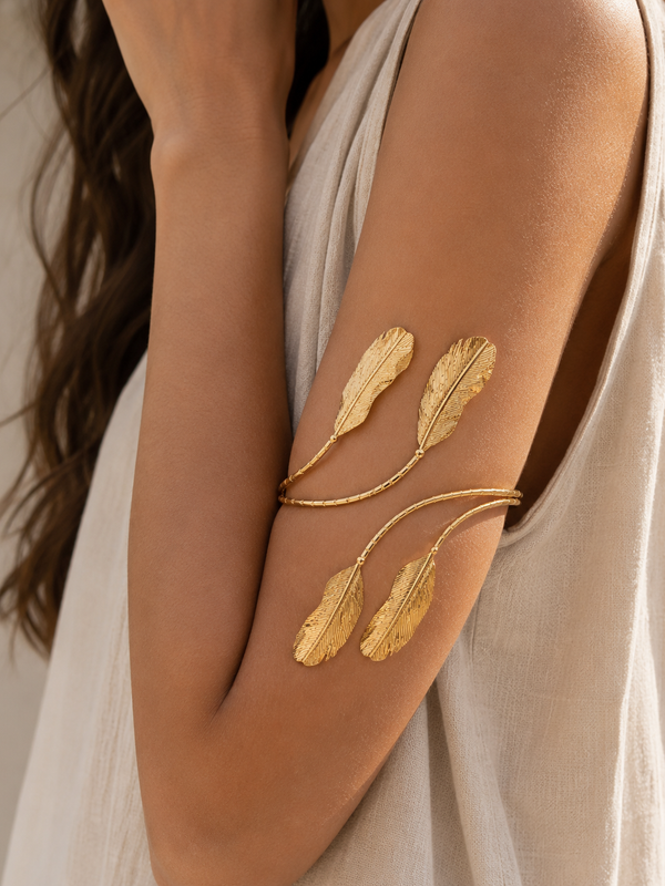 Zephyra Feather Arm Cuff