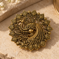 Mayura Heritage Peacock Brooch