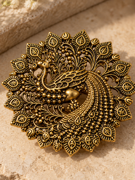 Mayura Heritage Peacock Brooch