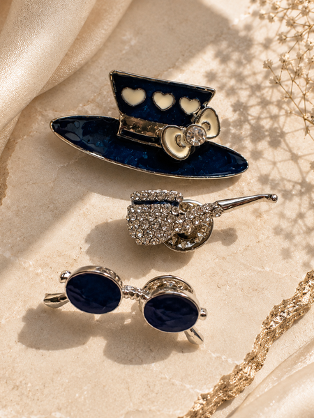 Midnight Whimsy Brooch Set