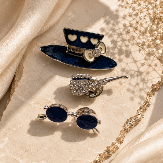 Midnight Whimsy Brooch Set