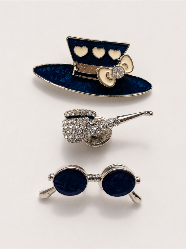 Midnight Whimsy Brooch Set