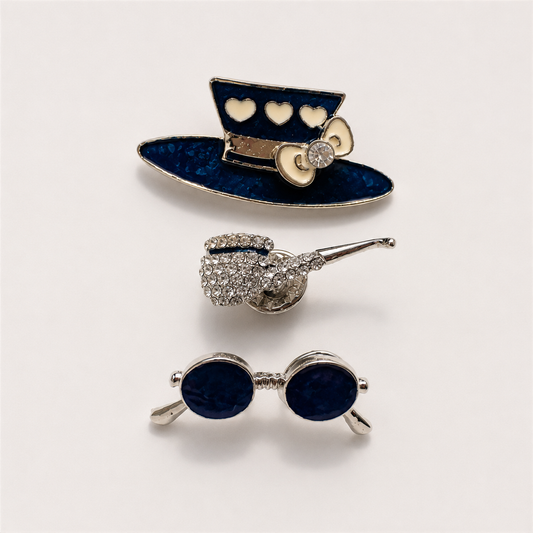 Midnight Whimsy Brooch Set