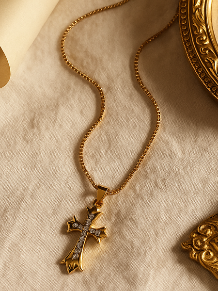 Regal Cross Pendant Necklace