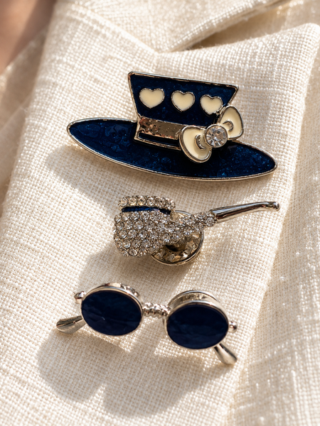 Midnight Whimsy Brooch Set