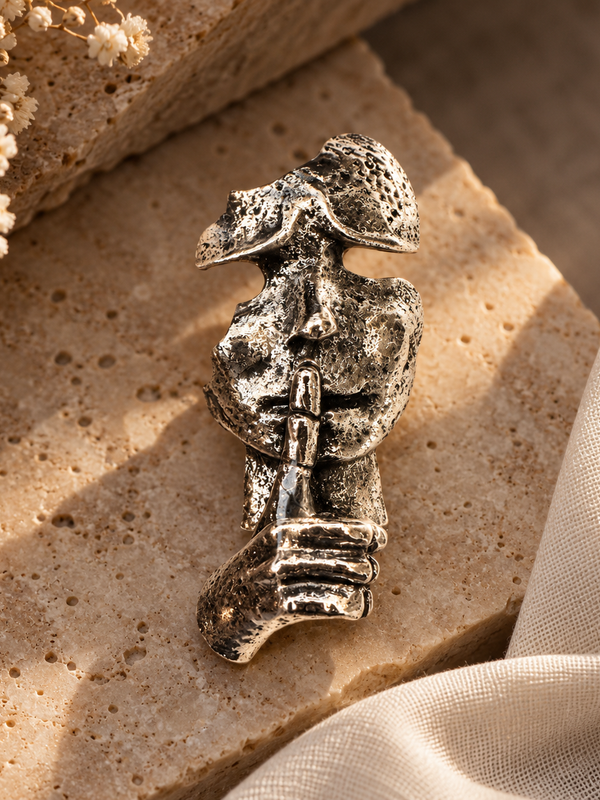 Khamosh Brooch
