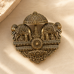 Rajvansh Royal Elephant Heritage Brooch – Classic Edition