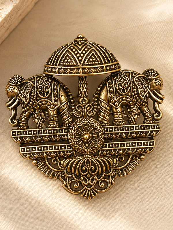 Rajvansh Royal Elephant Heritage Brooch – Classic Edition