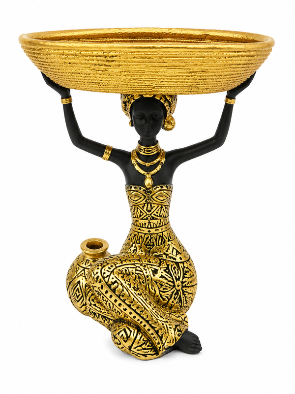 The Golden Grace Basket Sculpture
