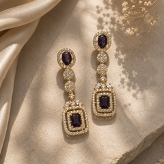 Amethyst Royale Drop Earrings