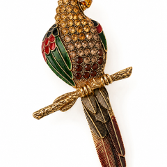 Aurelia Parrot Brooch