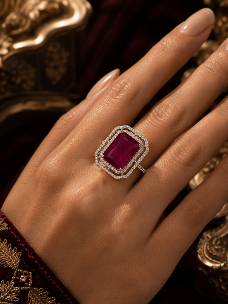Riviera Ruby Statement Ring