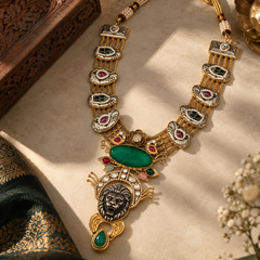 Simha Emerald Heritage Necklace Set