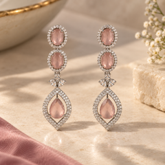 Aurelia Blush Drop Earrings