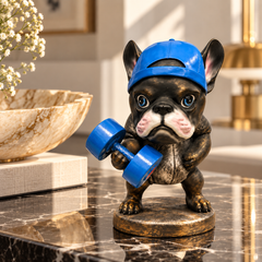The Gym Bro – Bulldog Sculpture