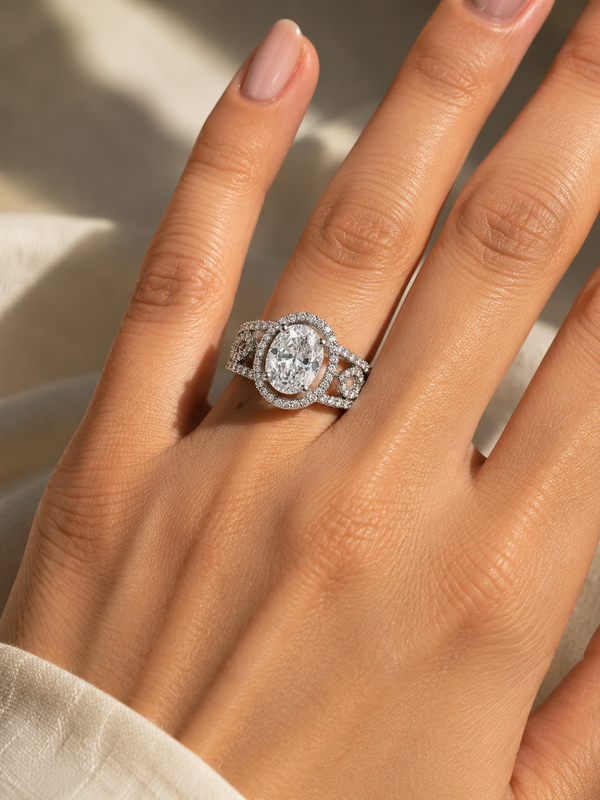 Celeste Oval Statement Ring