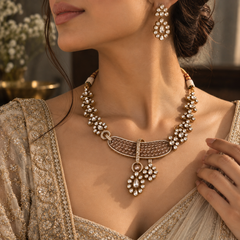 Nooré Champagne Statement Necklace Set