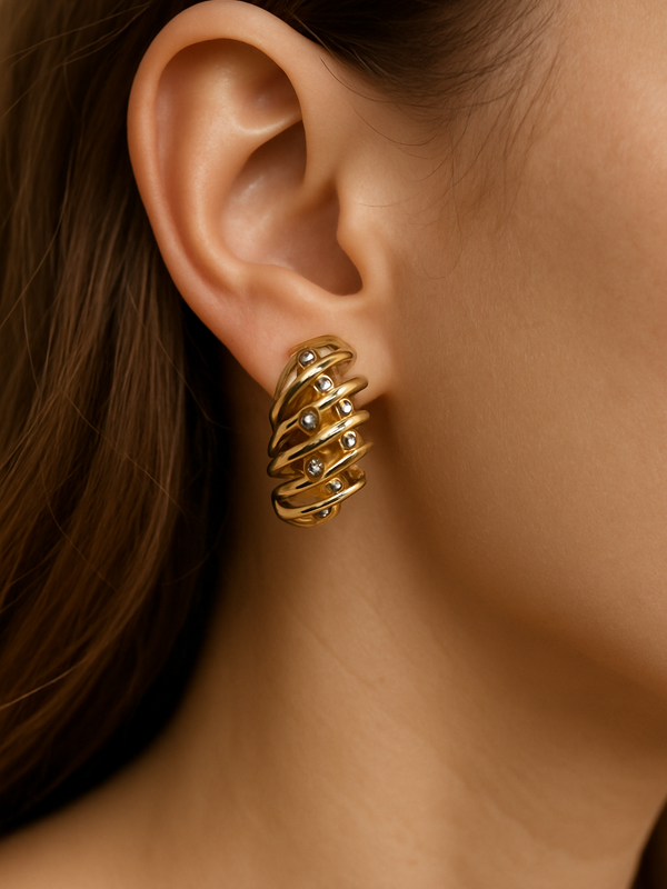 Galaxy Spiral Earrings