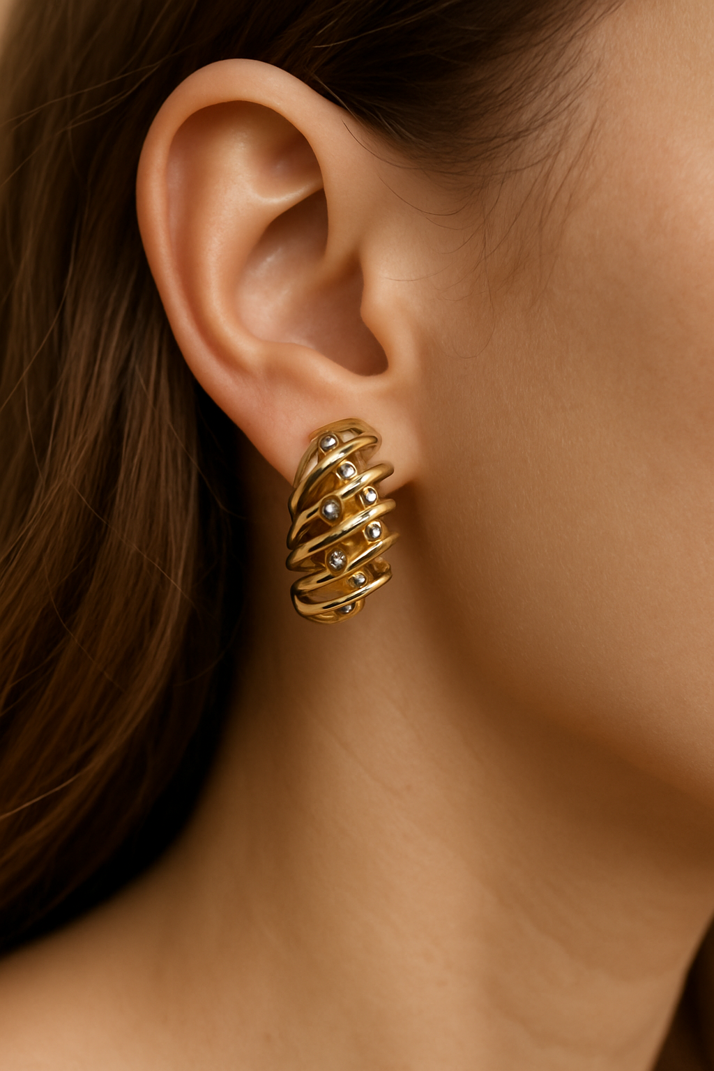 Galaxy Spiral Earrings