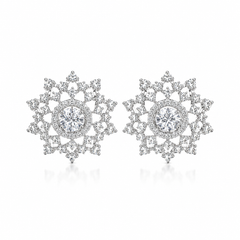 Celeste Crystal Bloom Studs