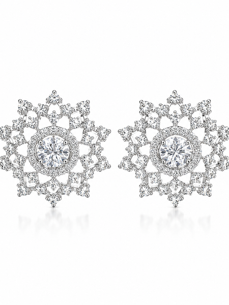 Celeste Crystal Bloom Studs