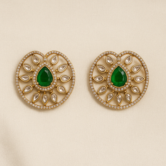 Regal Emerald Jadau Choker Set