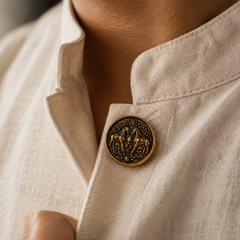 Ashva Heritage Button Cover
