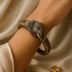Ruby Kundan Heritage Bangle