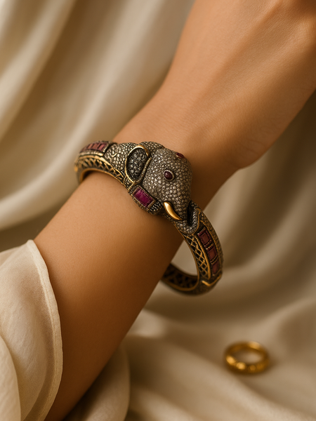 Ruby Kundan Heritage Bangle