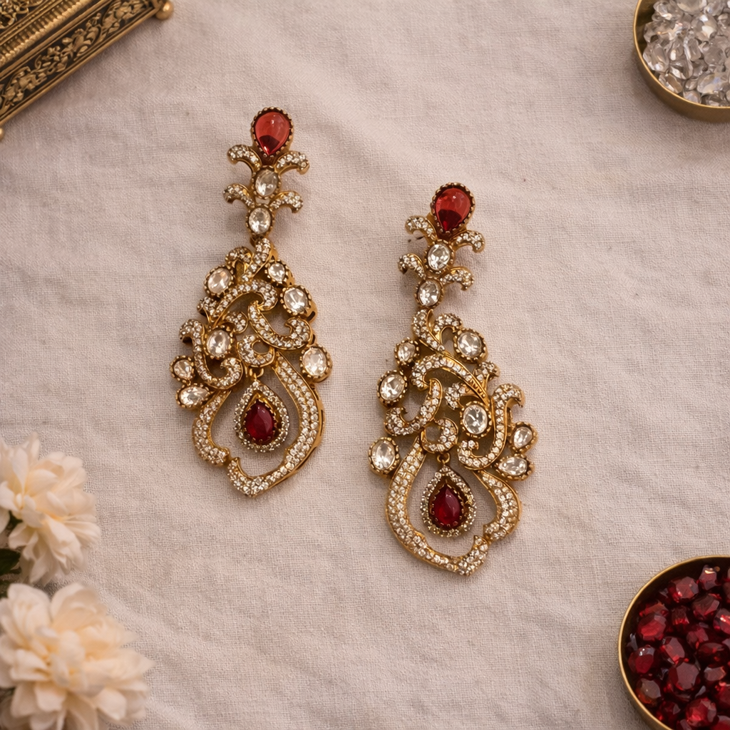 Ruby Royale Heritage Necklace Set