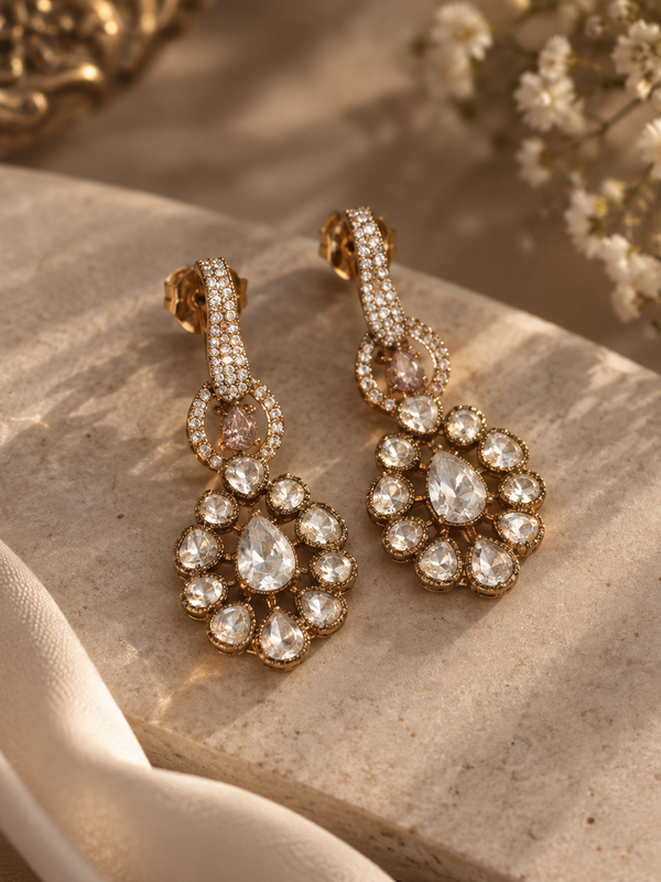 Nooré Champagne Statement Necklace Set