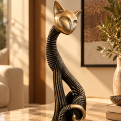 Miu & Miso – Sculptural Cat Duo
