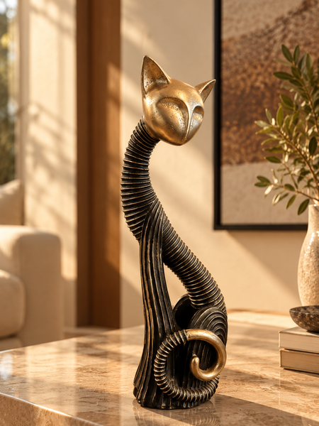 Miu & Miso – Sculptural Cat Duo