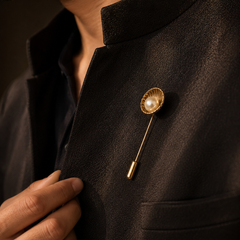 Solstice Pearl Lapel Pin