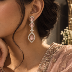 Aurelia Blush Drop Earrings