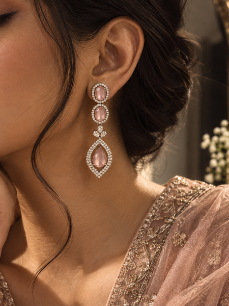 Aurelia Blush Drop Earrings