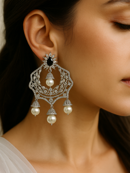 Noor Jhumka Diamond Chandeliers