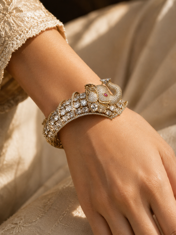 Gajraj Royal Polki Bracelet