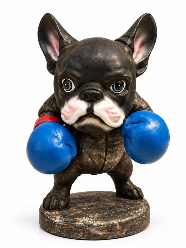 The Knockout Duo – Bulldog Fitness Sculpture Set of 2