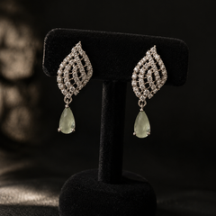 Meher Sage Drop Earrings