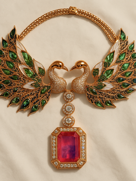Majestic Peacock Harmony Necklace