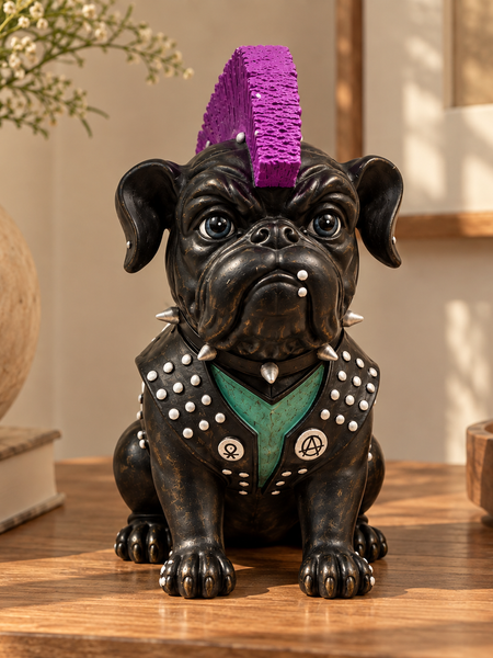 The Rebel Bulldog – Punk Sculpture