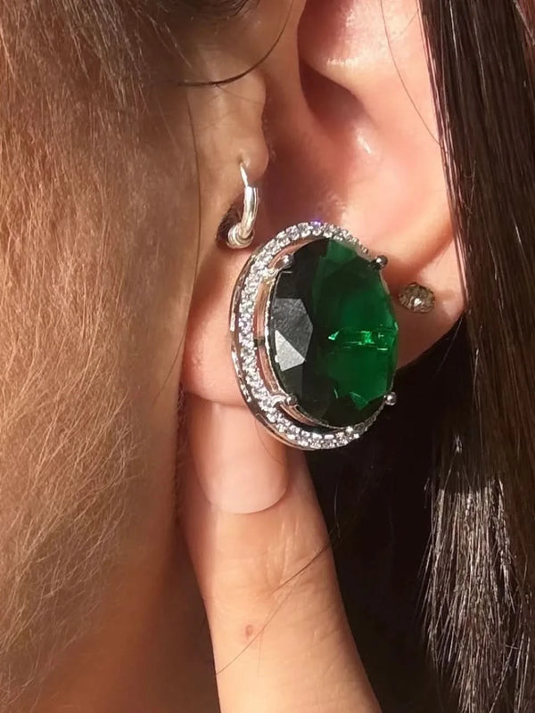 Emerald Aura Luxe Necklace Set