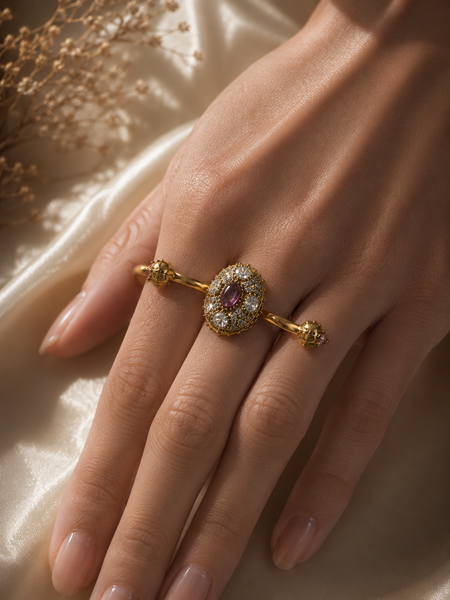 Aurelia Rose Two-Finger Statement Ring