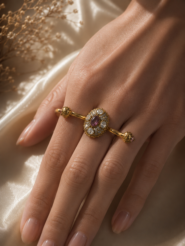 Aurelia Rose Two-Finger Statement Ring