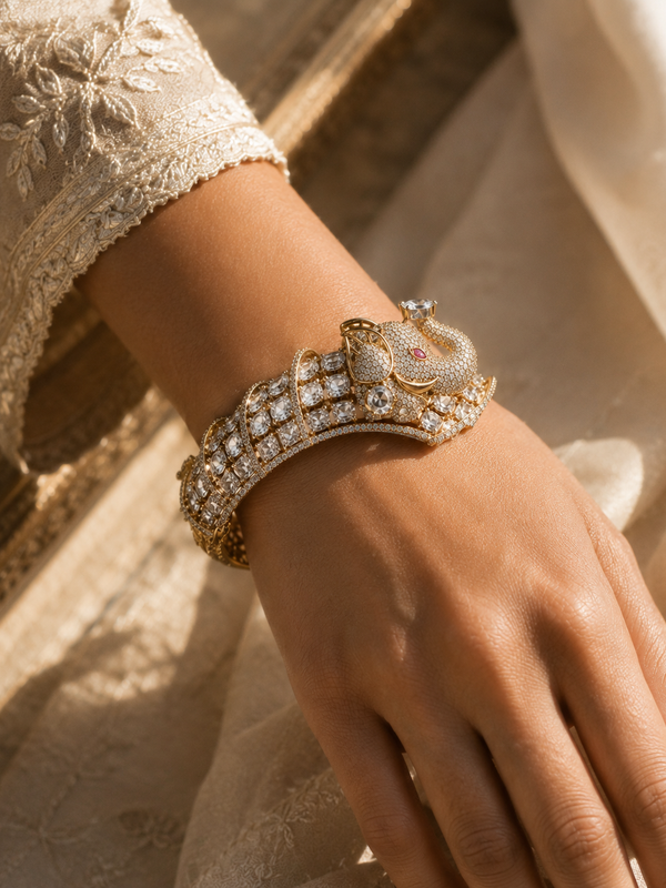 Gajraj Royal Polki Bracelet