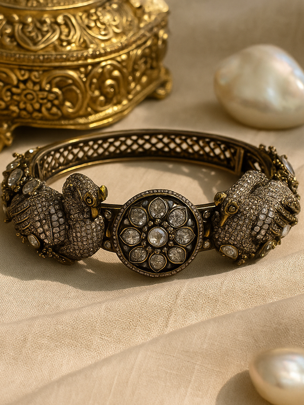 Regal Swan Kundan Heritage Bangle
