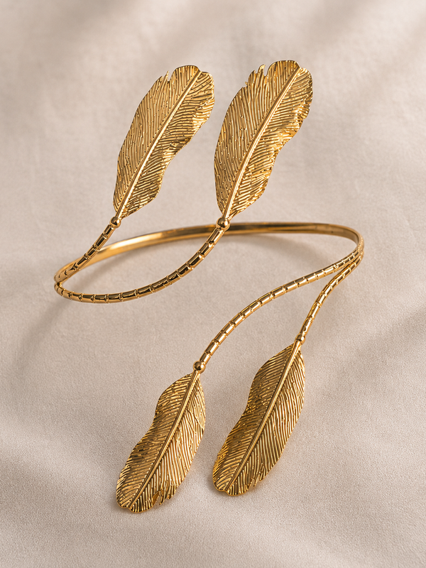Zephyra Feather Arm Cuff