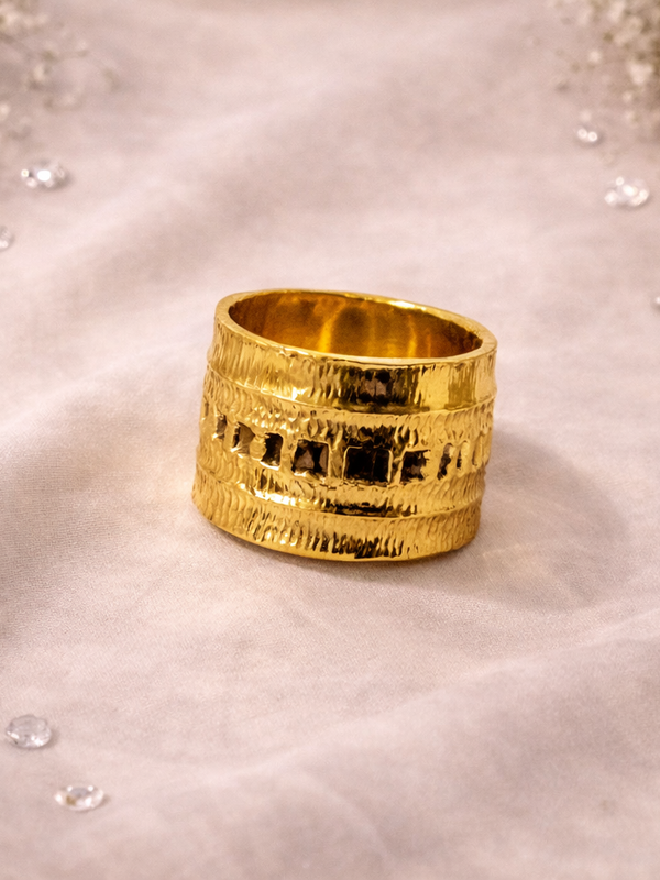 Auric Hammered Band Ring