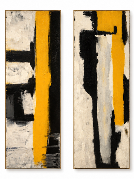 Between the Lines — Abstract Wall Art, Set of 2